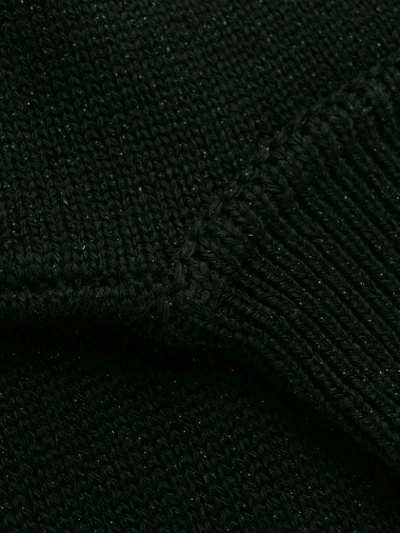 Shop John Richmond Cufra Intarsia Logo Sweater In Black