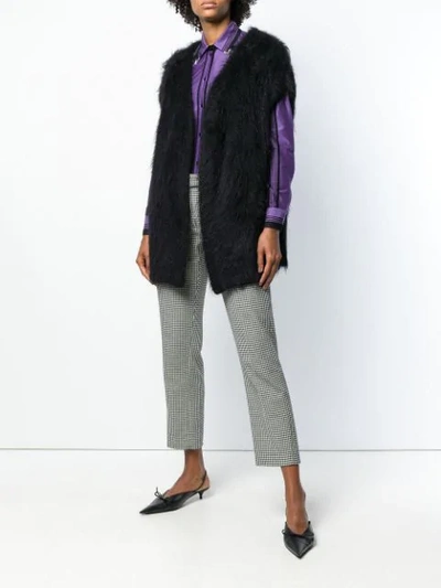 Shop Bottega Veneta Fur Knitted Vest