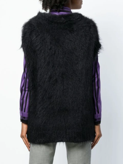 Shop Bottega Veneta Fur Knitted Vest