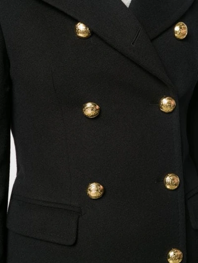 Shop Tagliatore Double-breasted Coat In Black