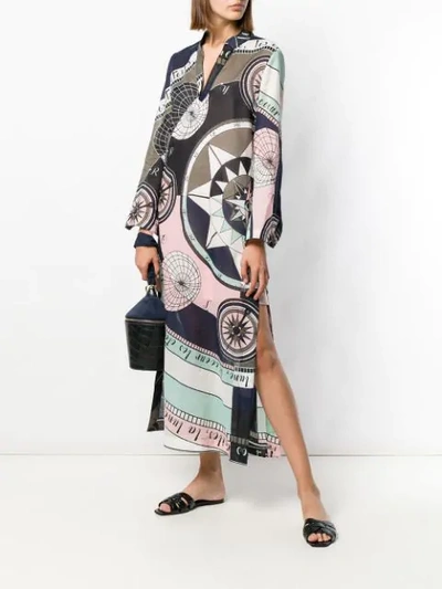 TORY BURCH CONSTELLATION PRINT DRESS - 绿色