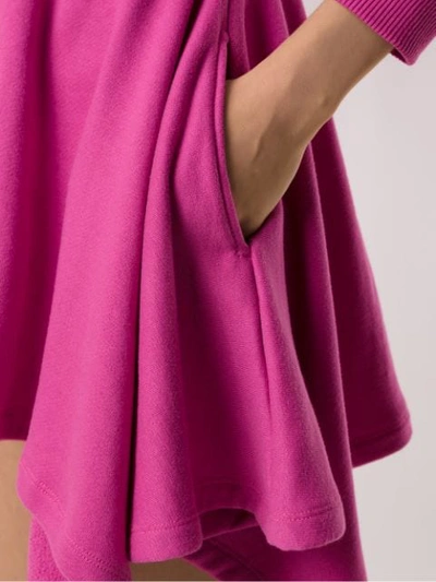 Shop Andrea Bogosian Hoodie Dress In Pink