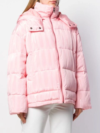 Shop L'autre Chose Reflective Bomber Jacket In Pink