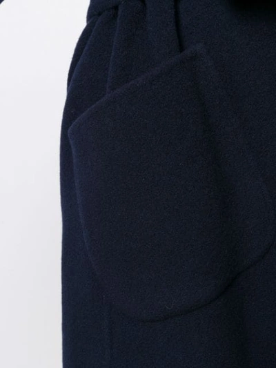 Shop N°21 Belted Wool Coat In Blue