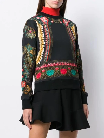 Shop Etro Sweatshirt Mit Print In Black