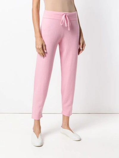 Shop Cashmere In Love Cashmere Track Pants - Pink