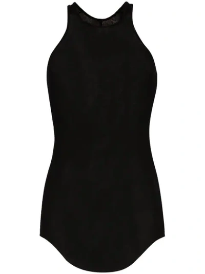 Shop Rick Owens Racer-back Vest Top In Black