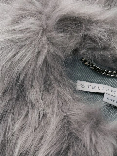 Shop Stella Mccartney Fur Free Fur Shaggy Coat In 1406 Shaggy Grey