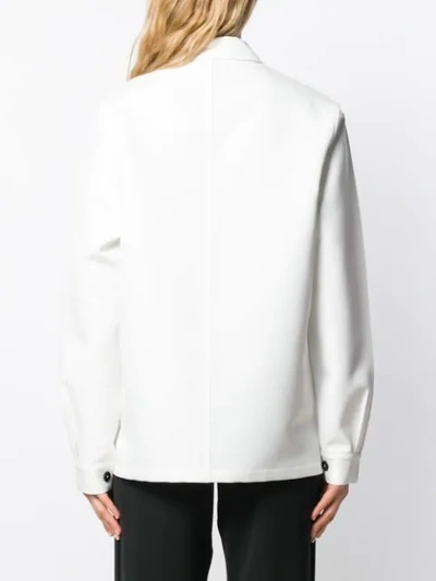 Shop Jil Sander Button Shirt Jacket In White
