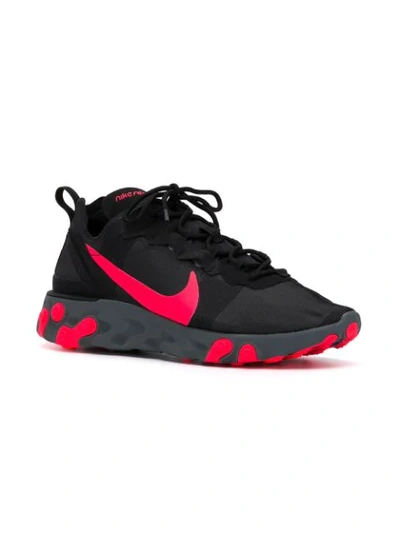 Shop Nike W  React Element 55 Sneakers In Black