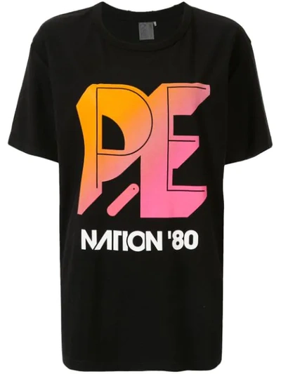 Shop P.e Nation Overspin T-shirt In Black