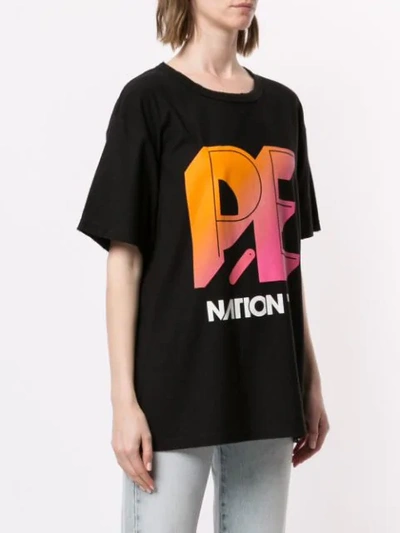 Shop P.e Nation Overspin T-shirt In Black