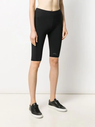 Shop A-cold-wall* Logo Cycling Shorts In Black