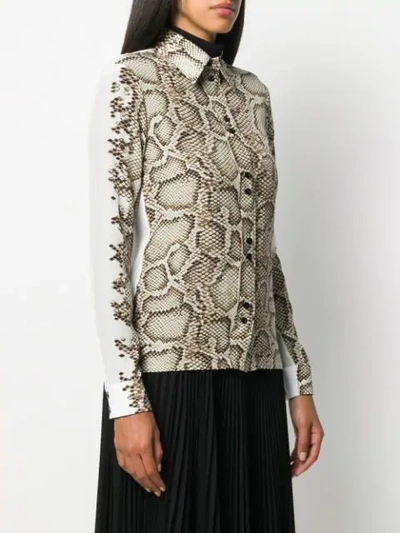 SNAKESKIN PRINTED SHIRT