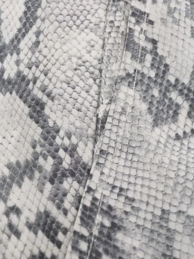 Shop Frame Snakeskin Print Top In Grey