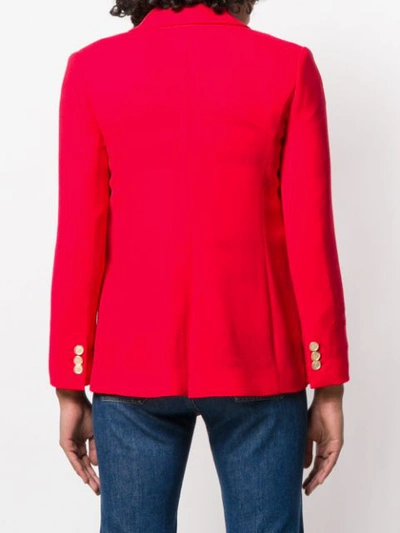 Shop Giada Benincasa Double Breasted Blazer In Red