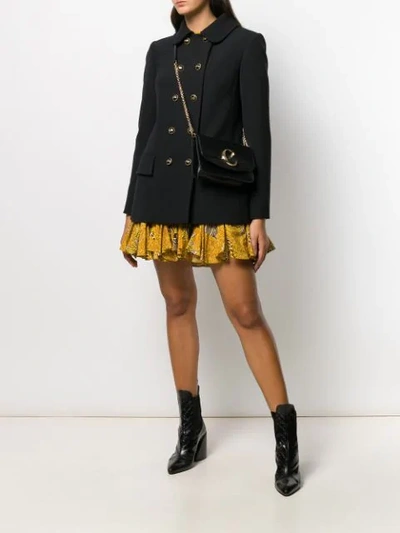 Shop Dolce & Gabbana Collared Coat In Black