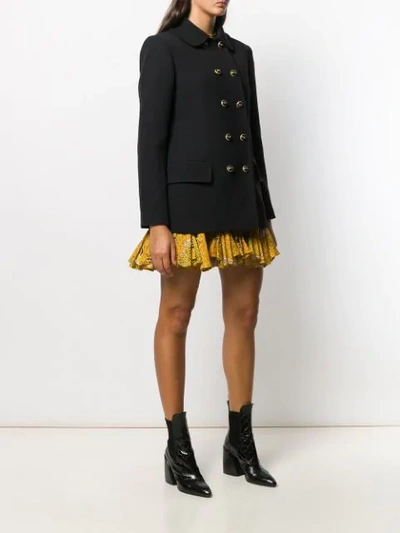 Shop Dolce & Gabbana Collared Coat In Black
