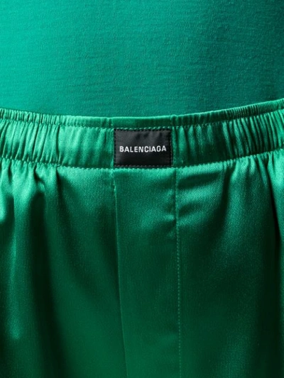 Shop Balenciaga Pajama Pants In Green