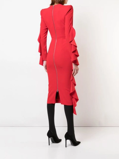 Shop Alex Perry Marin Dress In Red