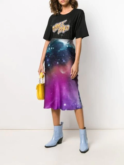 Shop Pinko Loose-fit 'planet ' T-shirt In Black