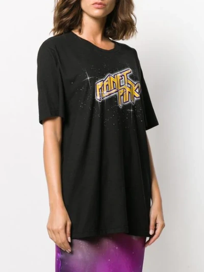 Shop Pinko Loose-fit 'planet ' T-shirt In Black