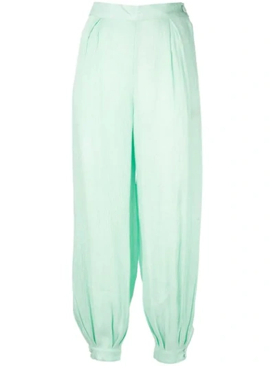 Shop Onia Harem Beachwear Trousers In Green