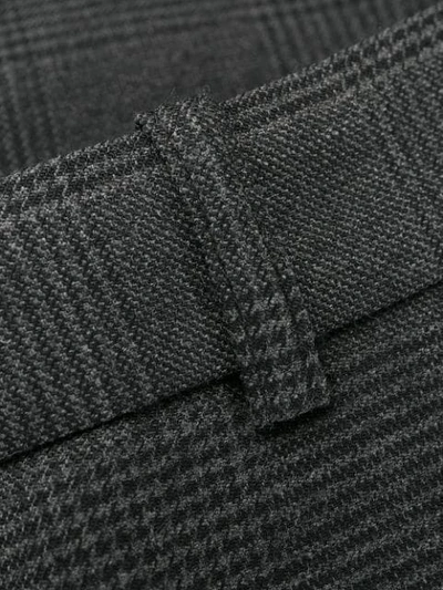 Shop Pinko Checked Trousers In Zi9 Black Multi