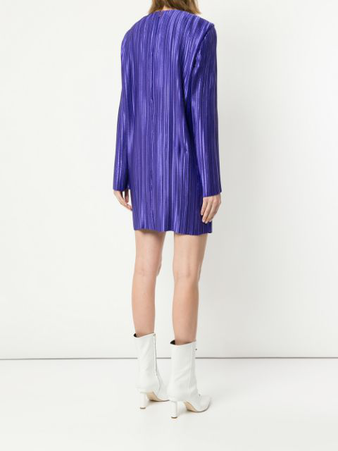 tibi plisse mini dress