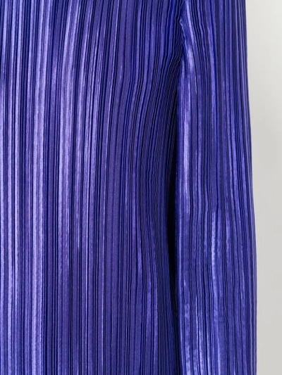 TIBI PLISSE MINI DRESS - 紫色