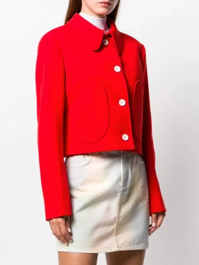 Shop Courrèges Button-up Jacket In Red