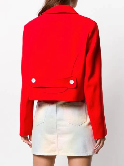 Shop Courrèges Button-up Jacket In Red