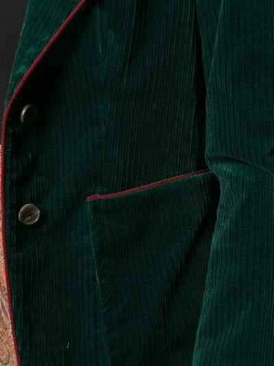 Shop Etro Corduroy Single In 0500 Green