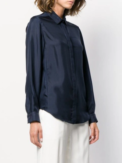 Shop Agnona Relaxed-fit Shirt In Blue