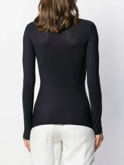Shop Jil Sander Long Sleeve Slim T-shirt In Black