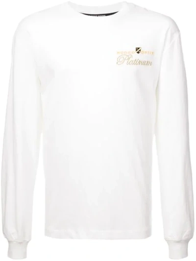 Shop Alexander Wang Rodeo Drive Embroidered T-shirt In White