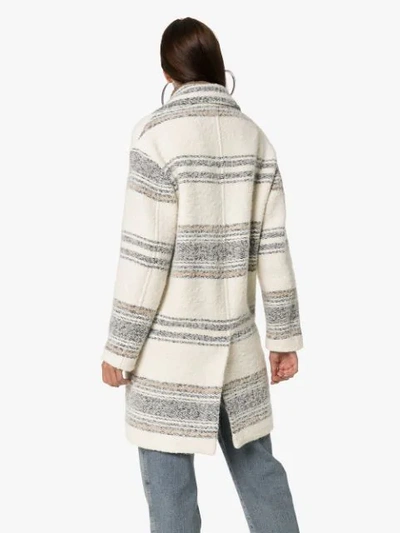 Shop Isabel Marant Étoile 'dane' Cardigan Mit Streifen In Neutrals