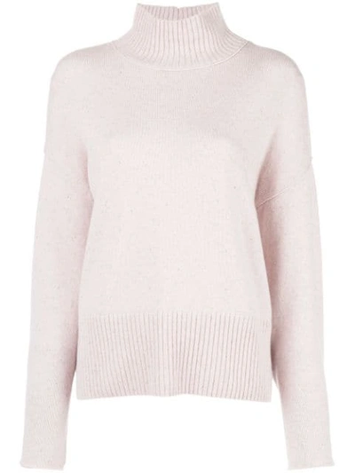 Shop Autumn Cashmere Pullover Mit Stehkragen In Pink