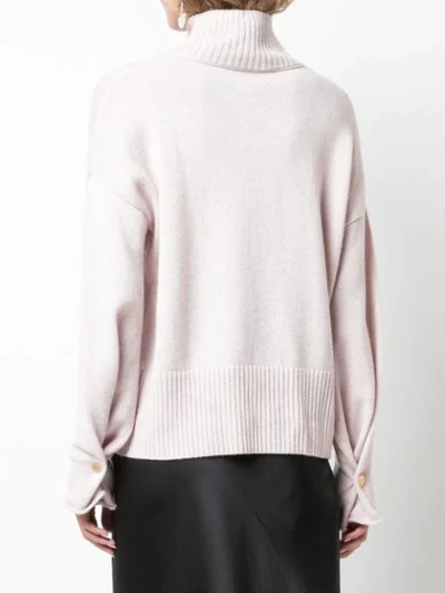 Shop Autumn Cashmere Pullover Mit Stehkragen In Pink