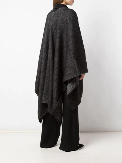 Shop The Row Asymmetric Cape Coat In Black