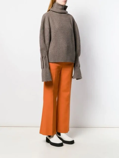 Jw Anderson Gerippter Pullover In 629 Walnut
