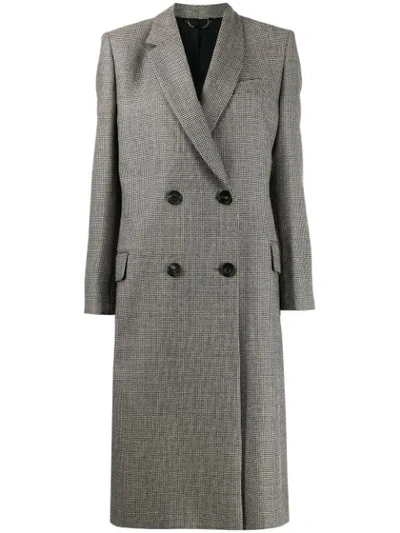 Shop Fendi Double Breasted Coat In Brown