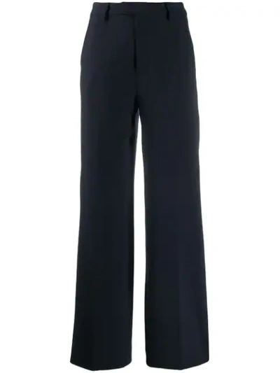 Shop Closed Wide Leg Trousers In Blue