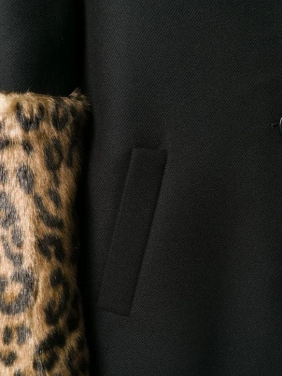 Shop N°21 Single-breasted Midi Coat In Black