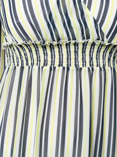 Shop Liu •jo Striped Maxi Dress In White