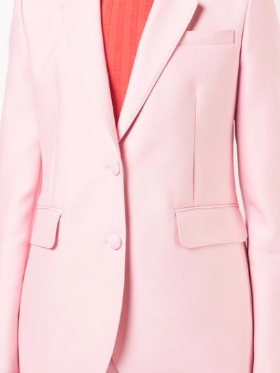 Shop Gabriela Hearst Classic Tailored Blazer In Pink