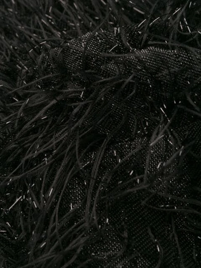 Shop Federica Tosi Fringed Mini Dress In Black