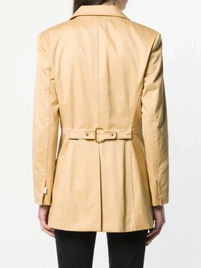 Shop Chloé Longsleeved Buttoned Up Jacket In Neutrals