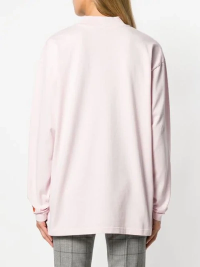 Shop Heron Preston T-shirt Mit Rundem Ausschnitt - Rosa In Pink