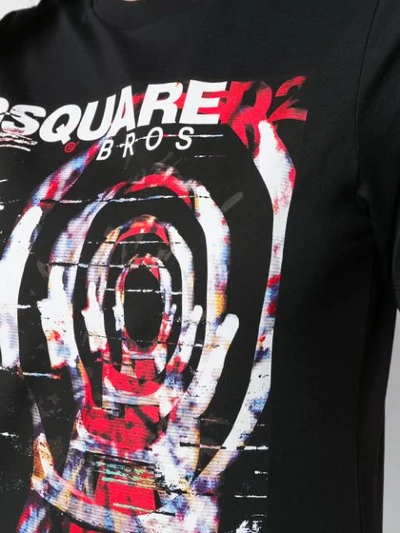Dsquared2 Logo Printed T-shirt In Black